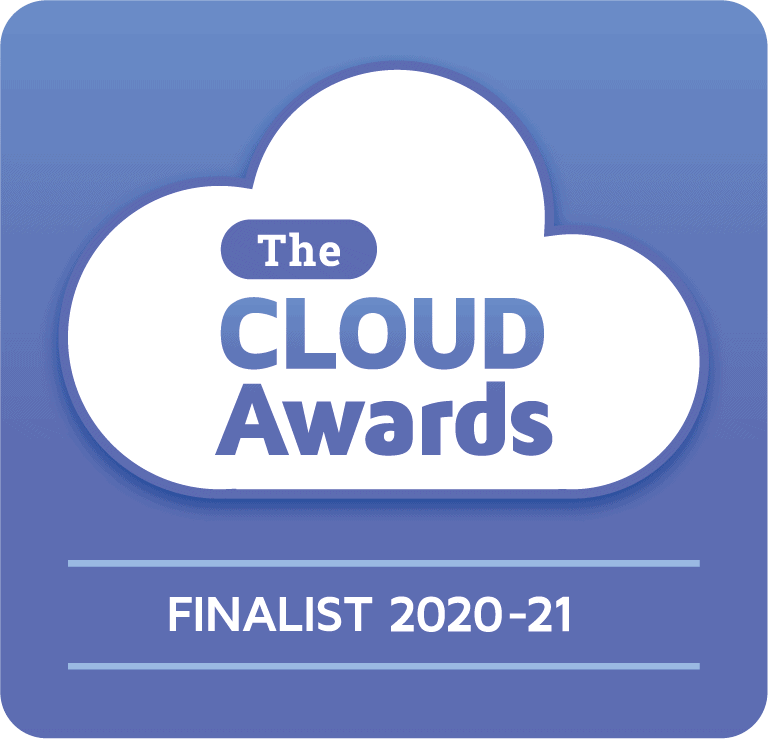 Logo showing that Cameyo is a finalist for the 2020-2021 Cloud Awards in the "Best SaaS Solution" category